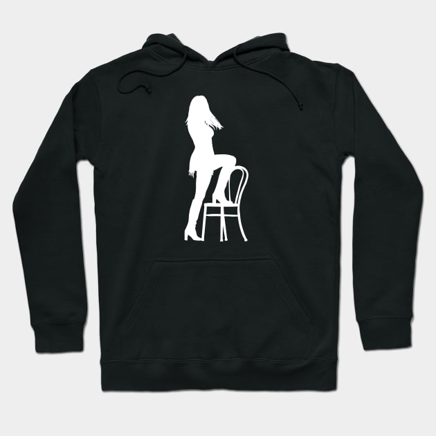 Eras Tour Chair Dance in White Hoodie by Midnight Pixels